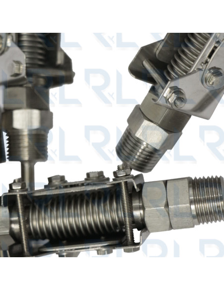 Termómetro Escualizable 5" Acero Inoxidable Conexión Trasera 1/2" NPT