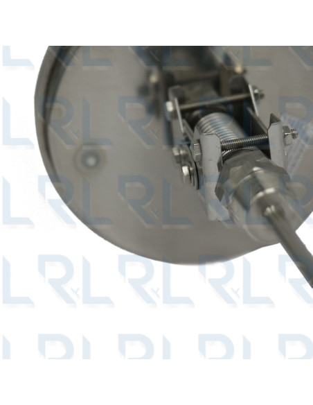 Termómetro Escualizable 5" Acero Inoxidable Conexión Trasera 1/2" NPT