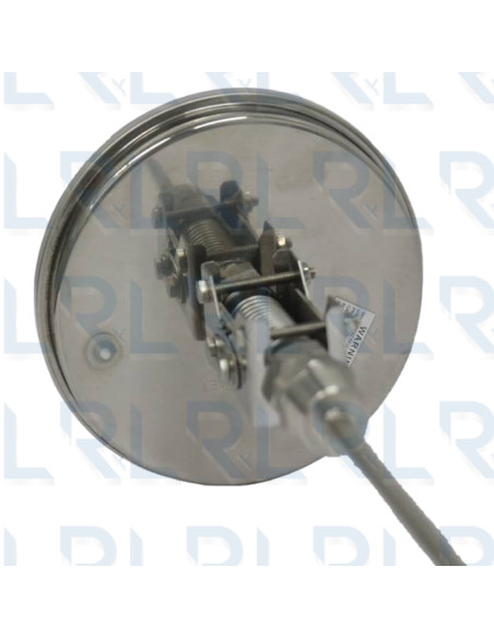 Termómetro Escualizable 5" Acero Inoxidable Conexión Trasera 1/2" NPT