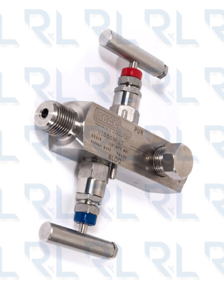 Válvula de bloqueo y purga