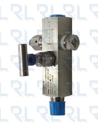 Válvula de bloqueo y purga