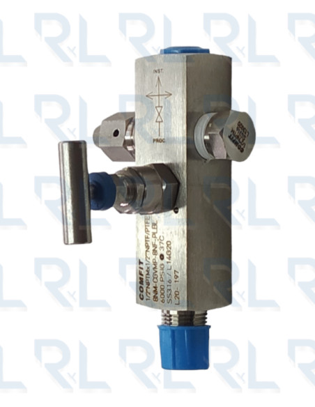 Válvula de bloqueo y purga