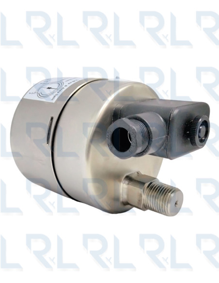 Manómetro Contactos Eléctricos Total Acero Inoxidable 4", Conexión Trasera 1/2" NPT