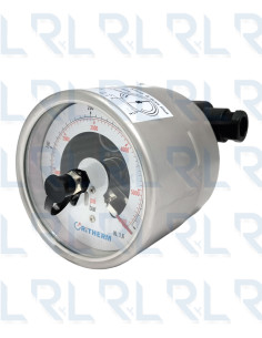 Manómetro Contactos Eléctricos Total Acero Inoxidable 4", Conexión Trasera 1/2" NPT