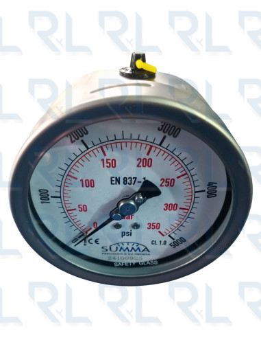 Manómetros SUMMA Carátula 4" CT 1/2"Npt