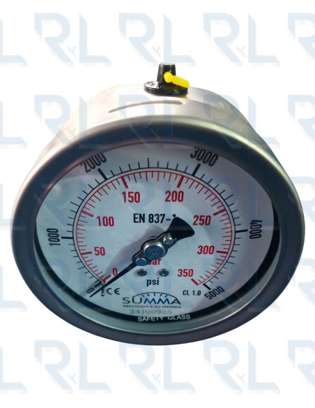 Manómetros SUMMA Carátula 4" CT 1/2"Npt