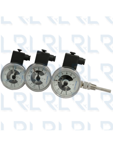 Termómetro Contactos Eléctricos Total Acero...