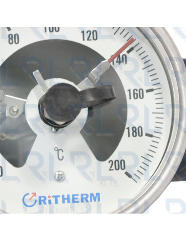 Termómetro Contactos Eléctricos Total Acero...