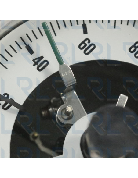 Termómetro Contactos Eléctricos Total Acero Inoxidable, Caratula 4" x Bulbo 4", Conexión Vertical 1/2" NPT