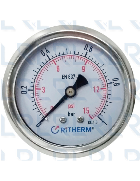 Manómetro Caja Acero Inoxidable 2.5" Manómetro Caja Acero Inoxidable 2.5"