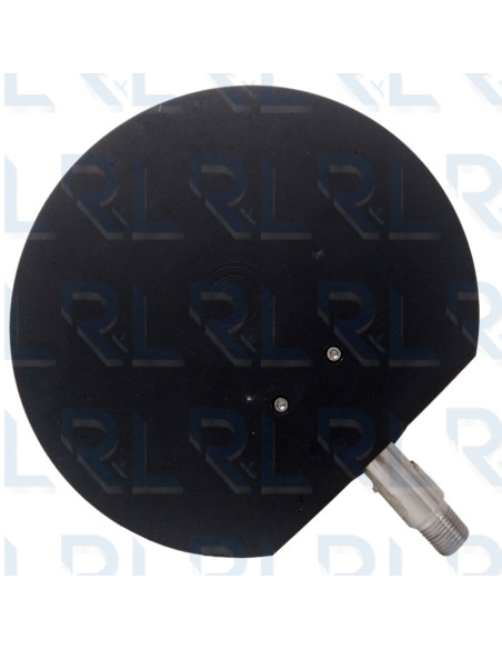 Manómetro Caja Aluminio 8.5", Conexión Vertical 1/2" NPT en Acero Inoxidable