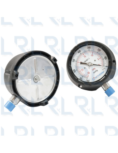 Vacuómetro Caja Fenólica 4.5", Conexión...