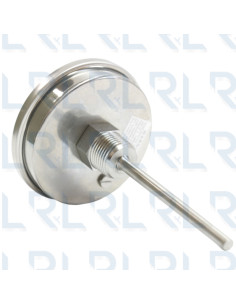 Termómetro Fijo 3" Acero Inoxidable Conexión Trasera 1/2" NPT 2
