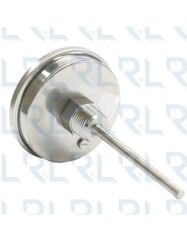 Termómetro Fijo 3" Acero Inoxidable Conexión...