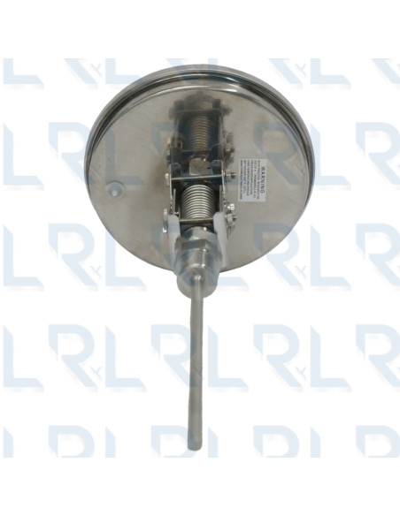 Termómetro Escualizable 3" Acero Inoxidable Conexión Trasera 1/2" NPT
