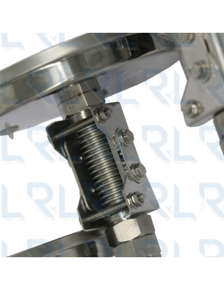 Termómetro Escualizable 3" Acero Inoxidable Conexión Trasera 1/2" NPT