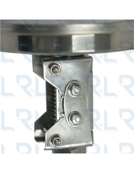 Termómetro Escualizable 3" Acero Inoxidable Conexión Trasera 1/2" NPT