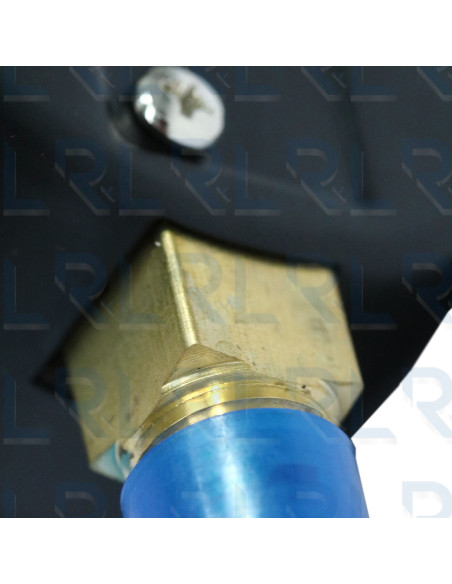 Manómetro Caja Negra 2.5", Conexión Vertical 1/4" NPT en Bronce (Pulgadas de Agua)