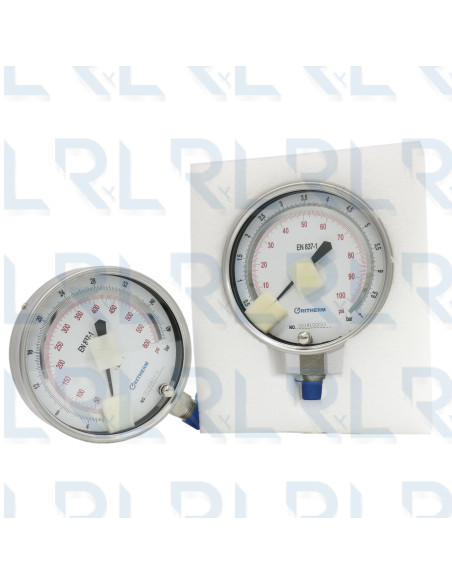 Manómetro Patrón Total Acero Inoxidable 6", Conexión Vertical 1/2" NPT Calibrable