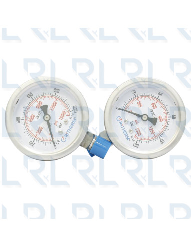 Manómetro Total Acero Inoxidable 2.5" Conexión...