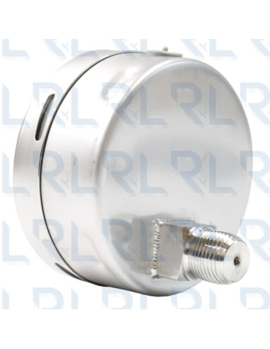 Manómetro Total Acero Inoxidable 4" Conexión...