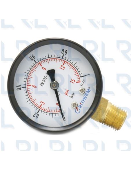 Manómetro Caja Negra 2.5"