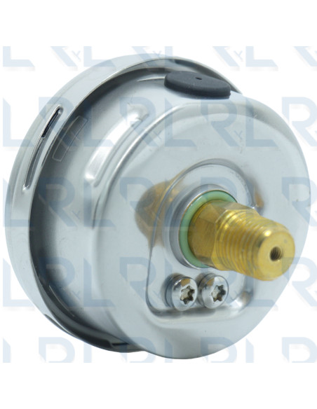 Manómetro Caja Acero Inoxidable 2.5", Conexión Trasera 1/4" NPT en Bronce