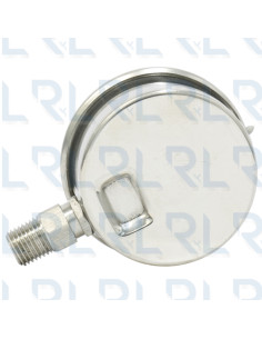 Manómetro Total Acero Inoxidable 2.5" Conexión Vertical 1/4" NPT Grafado 2