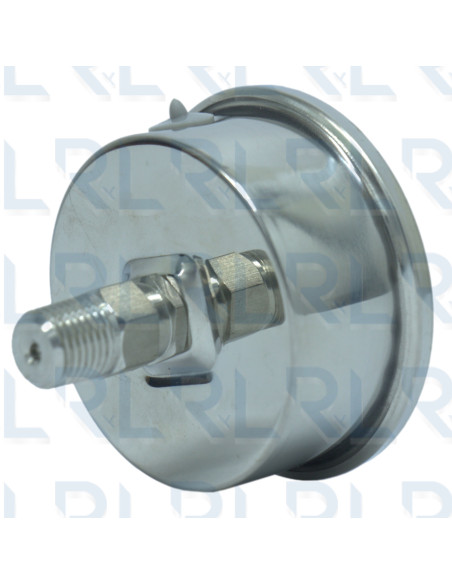 Manómetro Total Acero Inoxidable 2.5" Conexión Trasera 1/4" NPT Grafado