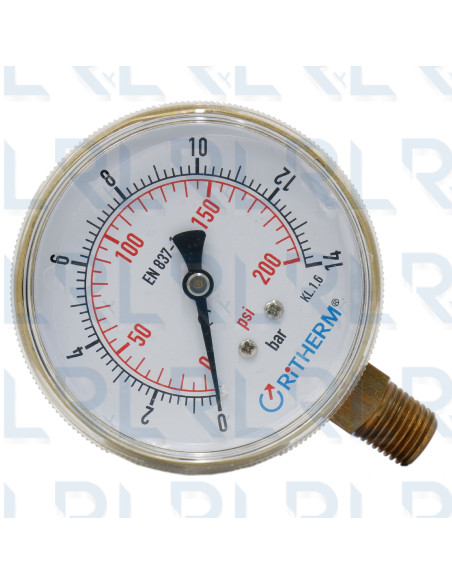 Manómetro Caja Dorada 2.5" Manómetro Caja Dorada 2.5"