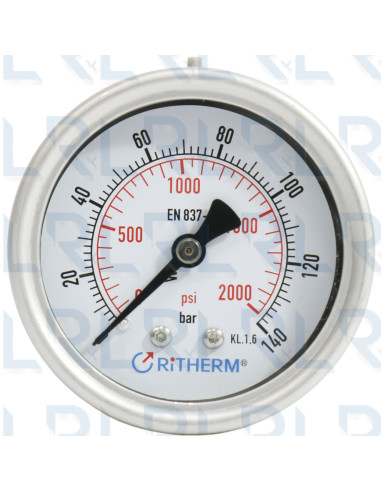 Manómetro Total Acero Inoxidable 2.5" Conexión...