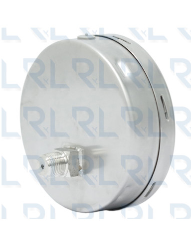 Manómetro Total Acero Inoxidable 6" Conexión...