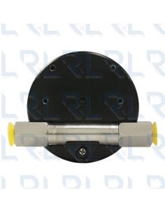 Manómetro Diferencial Caja Aluminio Negro 3" 2