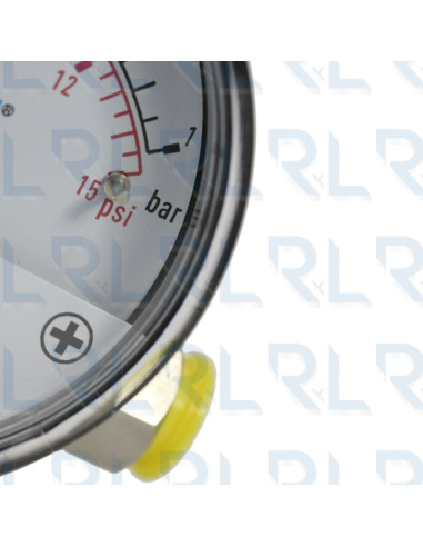 Manómetro Diferencial Caja Aluminio Negro 3",...