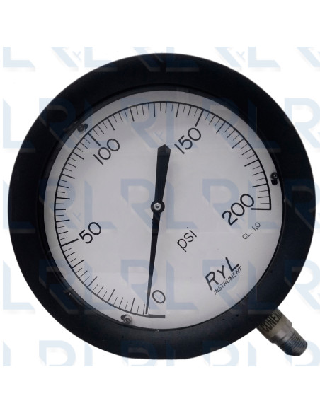 Manómetro Caja Aluminio 10"