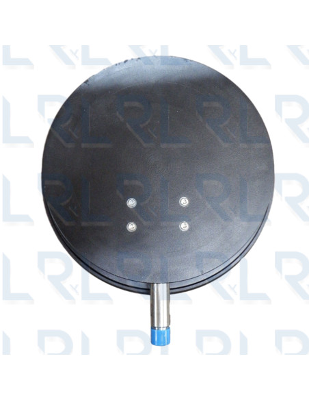 Manómetro Caja Aluminio 10", Conexión Vertical 1/2" NPT en Acero Inoxidable