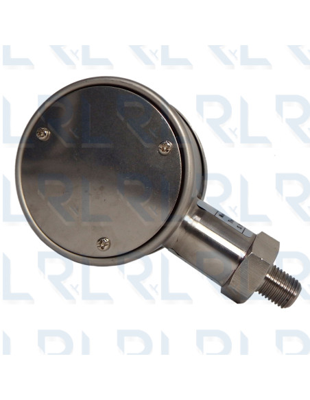 Manómetro Digital Totalmente en Acero Inoxidable 3", Conexión Vertical 1/4" NPT