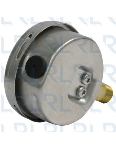 Vacuómetro Caja Acero Inoxidable 2.5", Conexión...