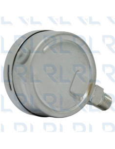 Vacuómetro Total Acero Inoxidable 2.5" Conexión Vertical 1/4" NPT Calibrable 2