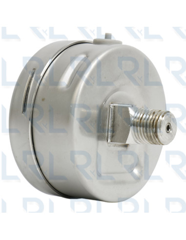 Vacuómetro Total Acero Inoxidable 2.5" Conexión...