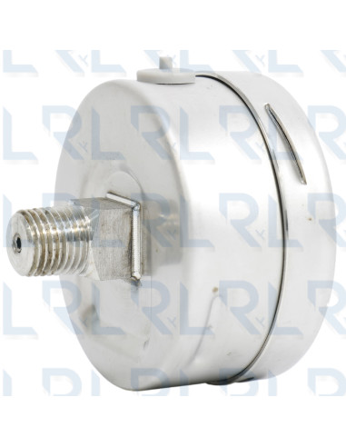 Vacuómetro Total Acero Inoxidable 2.5" Conexión...