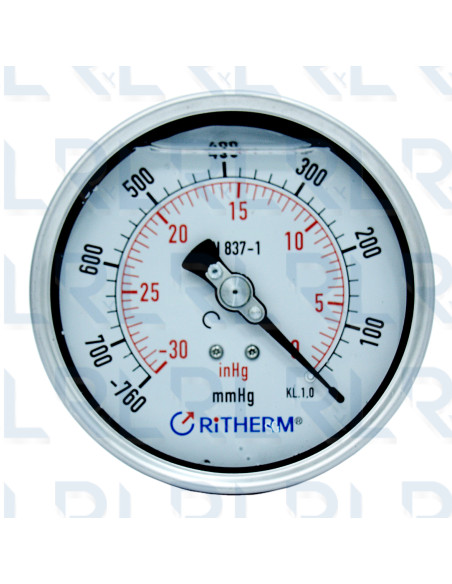 Vacuómetro Total Acero Inoxidable 4" Vacuómetro Total Acero Inoxidable 4"