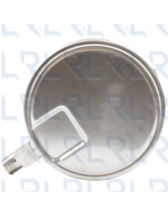 Vacuómetro Total Acero Inoxidable 6" Conexión Vertical 1/2" NPT Calibrable 2