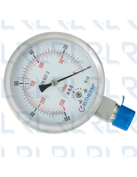 Vacuómetro Total Acero Inoxidable 4" Vacuómetro Total Acero Inoxidable 4"