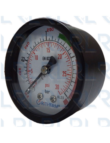 Manómetro Marmita Caja Negra 2", Conexión...