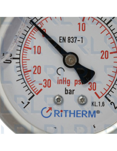 Manovacuómetro Total Acero Inoxidable 2.5"...